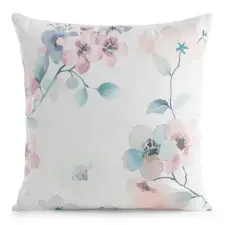  Flora mintás párnahuzat Fehér 45x45 cm lakástextília