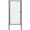 Floraworld egyszárny kapu kétrudas hálós kerítéspanel antracit 200 cm x 120 cm