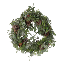 FLORISTA eukaliptusz koszorú XL, ? 80 cm adventi koszorú