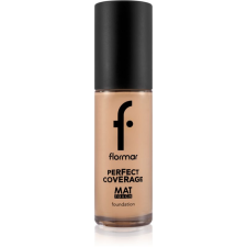 Flormar Perfect Coverage Mat Touch Foundation mattító alapozó kombinált és zsíros bőrre árnyalat 301 Soft Beige 30 ml smink alapozó