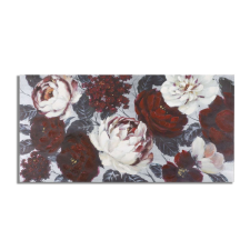 FLOWER piros vászon festmény 120cm grafika, keretezett kép