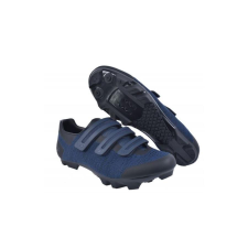 FLR F-55 Knit MTB kerékpáros cipő, SPD, fekete-kék, 37-es kerékpáros cipő