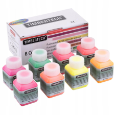 Fluoreszkáló festékek Akril 30ml x 8 szín festékszórókhoz akrilfesték