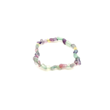 Fluorit pebble karkötő A 6-10mm karkötő