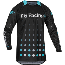  FLY RACING Evolution DST Strobe Mez - Fekete/Elektromos Kék motocross mez
