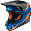 Fly RACING Formula CC Autóversenyző Sisak - Kék/Narancssárga/Fekete