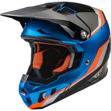 Fly RACING Formula CC Autóversenyző Sisak - Kék/Narancssárga/Fekete bukósisak