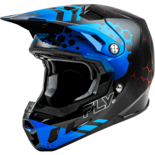 Fly RACING Formula CC Tektonic Sisak - Fekete/Kék/Piros bukósisak