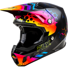 Fly RACING Formula CC Tektonic Sisak - Fekete/Naplemente bukósisak