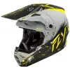 FLY RACING Formula CP Manic bukósisak - Matt szürke/fekete/sárga FLY RACING Sisakok és ruházat Sisakok és tartozékok Offroad sisakok