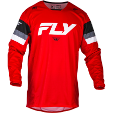 FLY RACING Kinetic Prix 2024 motocross mez piros-szürke-fehér motocross mez