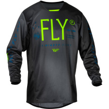 Fly RACING Kinetic Prodigy Ifjúsági Mez - Fahéjszín/Neon Zöld/Igaz Kék motocross mez