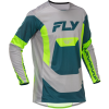 FLY RACING Lite mez - Szürke/Lime/Türkiz FLY RACING Sisakok és ruházat Motocross ruházat Motocross mezek