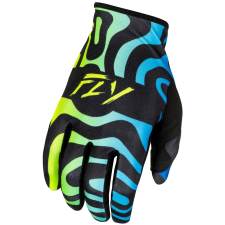 FLY RACING Lite motokrossz kesztyű kék-sárga motoros kesztyű