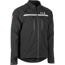 Fly RACING Patrol Softshell Dzseki - Fekete motoros kabát