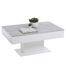 FMD betonszürke és fehér dohányzóasztal kerti bútor