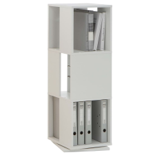 FMD fehér forgatható nyitott irattartó szekrény 34 x 34 x 108 cm (428797) bútor