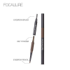  Focallure Szemöldökceruza + szemöldökecset, 01 szürkebarna árnyalat