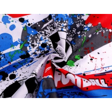  Foci mintás pamutanyag dekorációs kellék