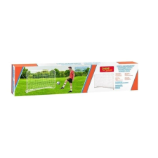 Focikapu, fém, 182x61x122cm, fehér, fehér futball felszerelés
