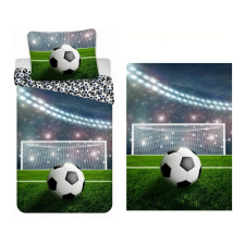 Focis Focis felnőtt ágyneműhuzat és polár takaró, 2 db-os szett (Fotbal) lakástextília