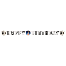 Focis Kick It Happy Birthday papír felirat 180 cm party kellék