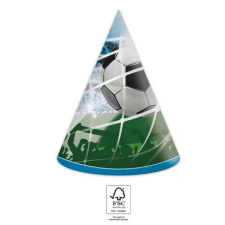  Focis Soccer Fans parti kalap, csákó 6 db-os FSC party kellék