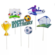  Focis tortabeszúró,tortadísz 6 db/csomag sütés és főzés