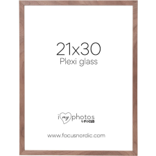 Focus Képkeret Soul diófa furnér (21x30) plexi fényképkeret