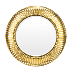  Fodros szélű arany kör alakú műanyag fali tükör 89x89x3cm bútor