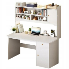 Fodym FEHÉR LOFT SZÁMÍTÓGÉPES ÍRÓASZTAL NAGY KÖNYVESPOLCCAL íróasztal
