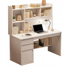 Fodym IFJÚSÁGI SZÁMÍTÓGÉPES ÍRÓASZTAL LOFT ASZTAL FEHÉR KÖNYVESPOLC MODERN NAGYMÉRETŰ íróasztal