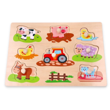  Fogantyús kirakó – Farm barátai és traktor puzzle, kirakós