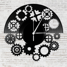  Fogaskerekes dekor bakelit óra bútor