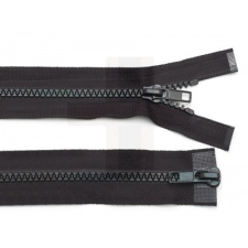  Fogazott cipzár 2 futóval 65 cm - Fekete rövidáru