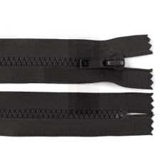  Fogazott cipzár zárt 18 cm - Fekete rövidáru