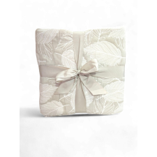  Foglia Beige – Prémium olasz ágytakaró levélmintával, 260x260 cm lakástextília