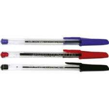 Fokus Golyóstoll eldobható, átlátszó testű, Fokus, írásszín kék (FOKUS_22649) toll