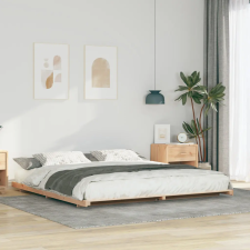  Földi ágykeret Barna 200 x 220 cm Tömör fenyőfa ágy és ágykellék