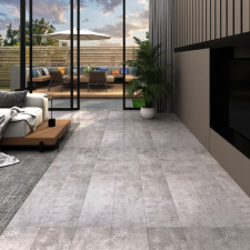 Földszürke 2 mm-es öntapadó PVC padlóburkolat 5,02 m² építőanyag