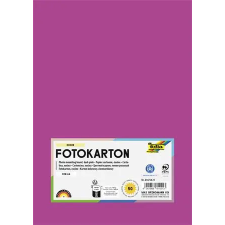 Folia Dekorkarton, A4, 300 g, 50 lap, FOLIA, sötétrózsaszín kreatív papír