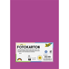 Folia Dekorkarton, A4, 300 g, 50 lap, FOLIA, sötétrózsaszín (FL6145021) kreatív papír