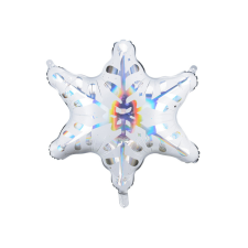  Fólia Léggömb - Hópehely Holografikus party kellék