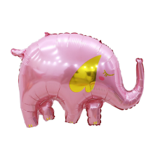  Fólia lufi – Babaváró – Rózsaszín elefánt party kellék