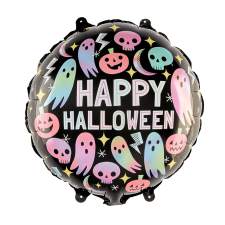  Fólia lufi – Halloween – Happy Halloween szellemek party kellék