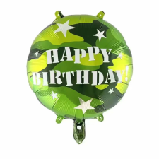  Fólia lufi – Happy Birthday – Terepmintás party kellék