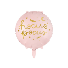 Fólia lufi Hocus Pocus rózsaszín 45 cm (1 db) party kellék