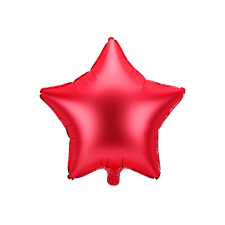  Fólia lufi Star, 48cm, piros party kellék