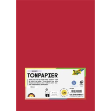 Folia Színes papír, A4, 130 g, 100 lap, FOLIA, élénkvörös kreatív papír