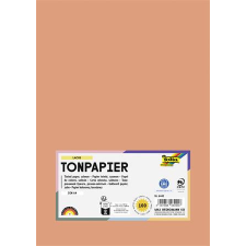 Folia Színes papír, A4, 130 g, 100 lap, FOLIA, lazac (FL6445) kreatív papír